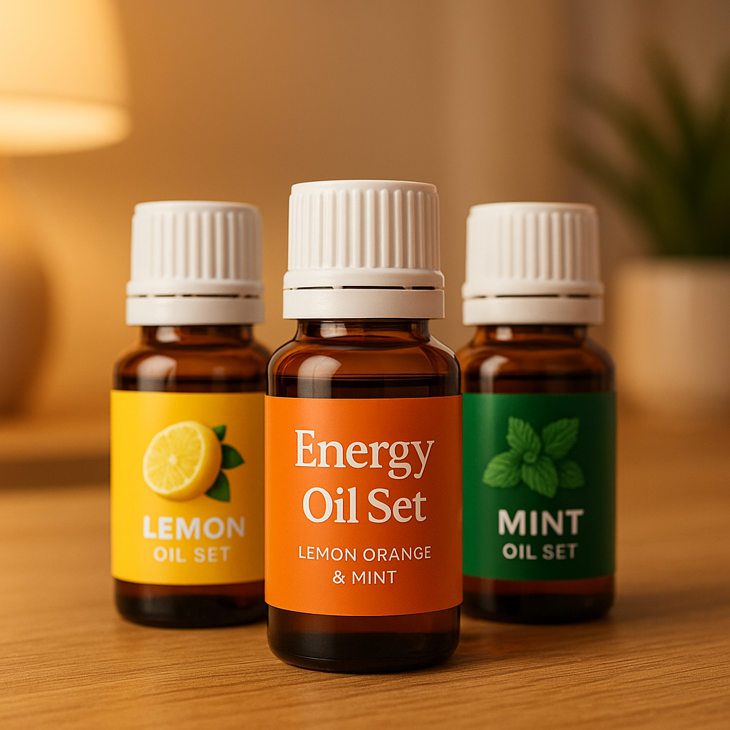 Coleção de Óleos Essenciais CozyFlame™ – Conjunto de 3