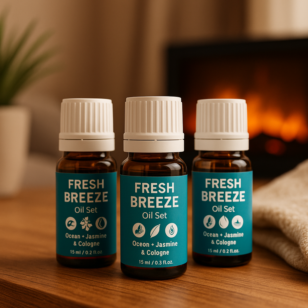 Coleção de Óleos Essenciais CozyFlame™ – Conjunto de 3