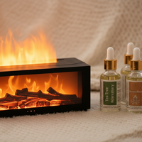 CozyFlame Relaxation Pack – Diffuser + Essential Oil Set