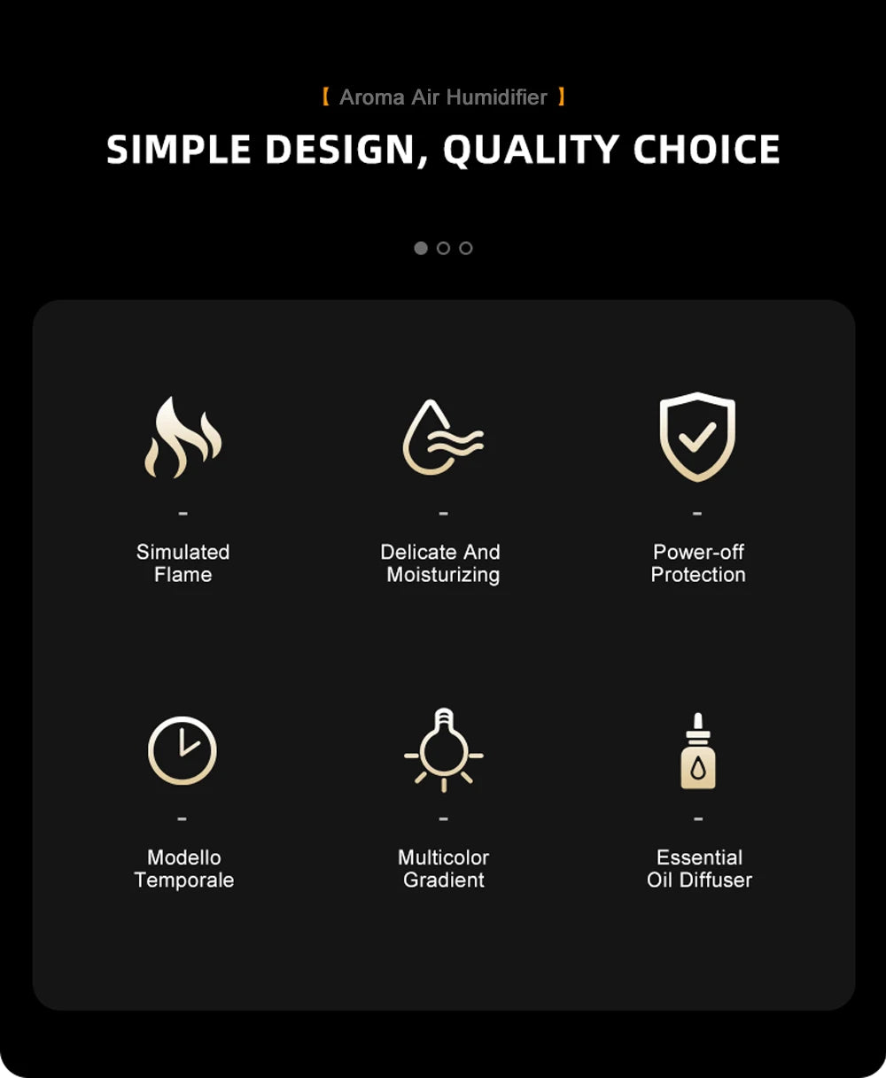 Difusor de Fogo CozyFlame™ LumeAir