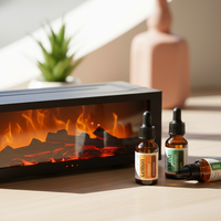 CozyFlame Relaxation Pack – Diffuser + Essential Oil Set